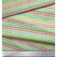 thumbnail image 1 of Soimoi Satin Silk Fabric Diagonal Line & Stripe Print Fabric by Yard 42 Inch Wide, 1 of 3