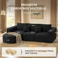 thumbnail image 6 of Daluvenix 104” Modular Sectional Sofa Cloud Sectional Couch with Deep Seat Modern Modular L-Shape Sofa Couch with Chaise Upholstered Couches for Living Room Bedroom, 6 of 9