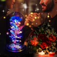 thumbnail image 2 of Flor Gift Childom Rainbow Rose en cúpula de cristal para mujer, 2 of 7