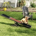 thumbnail image 2 of Gymax Wooden Dog Agility Seesaw Dog Exercise & Play Set Outdoor Run Game Toy Grey, 2 of 10