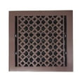 thumbnail image 2 of Prima Decorative 10” x 10” (VR-100) Cast Aluminum Floor Register with Damper – Tudor Mushroom Vent Cover, Decorative HVAC Grille for Floors, Walls & Ceilings – Repaintable, Black, Brown, White, 2 of 10