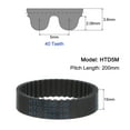thumbnail image 2 of Uxcell HTD-5M Rubber Timing Belt 170mm Outside Circumference x 15mm Width, 34 Teeth Closed Loop Pulley Timing Belt, 200mm x 15mm, 2 of 6