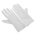 thumbnail image 3 of Guantes de vestir de novia blancos a la moda, hasta la muñeca, multifunción, de completo, cortos, duraderos, para bodas, mujeres, , fiestas,, 3 of 9