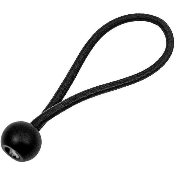 Premium Grade 4mm (3/16") Bungee Cord Ball Bungees Canopy Tie Downs Straps Heavy Duty Tarp Tent (8" Black -30pcs)
