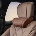 thumbnail image 5 of Car Headrest Neck Pillow, Ergonomic Cushion with Adjustable Straps Automotive Neck Support, Breathable Cloth Headrest Pillow for Cars, SUVs, Trucks, Office Chairs, 10.63 x 6.30 in, Brown, 1 Pack, 5 of 7
