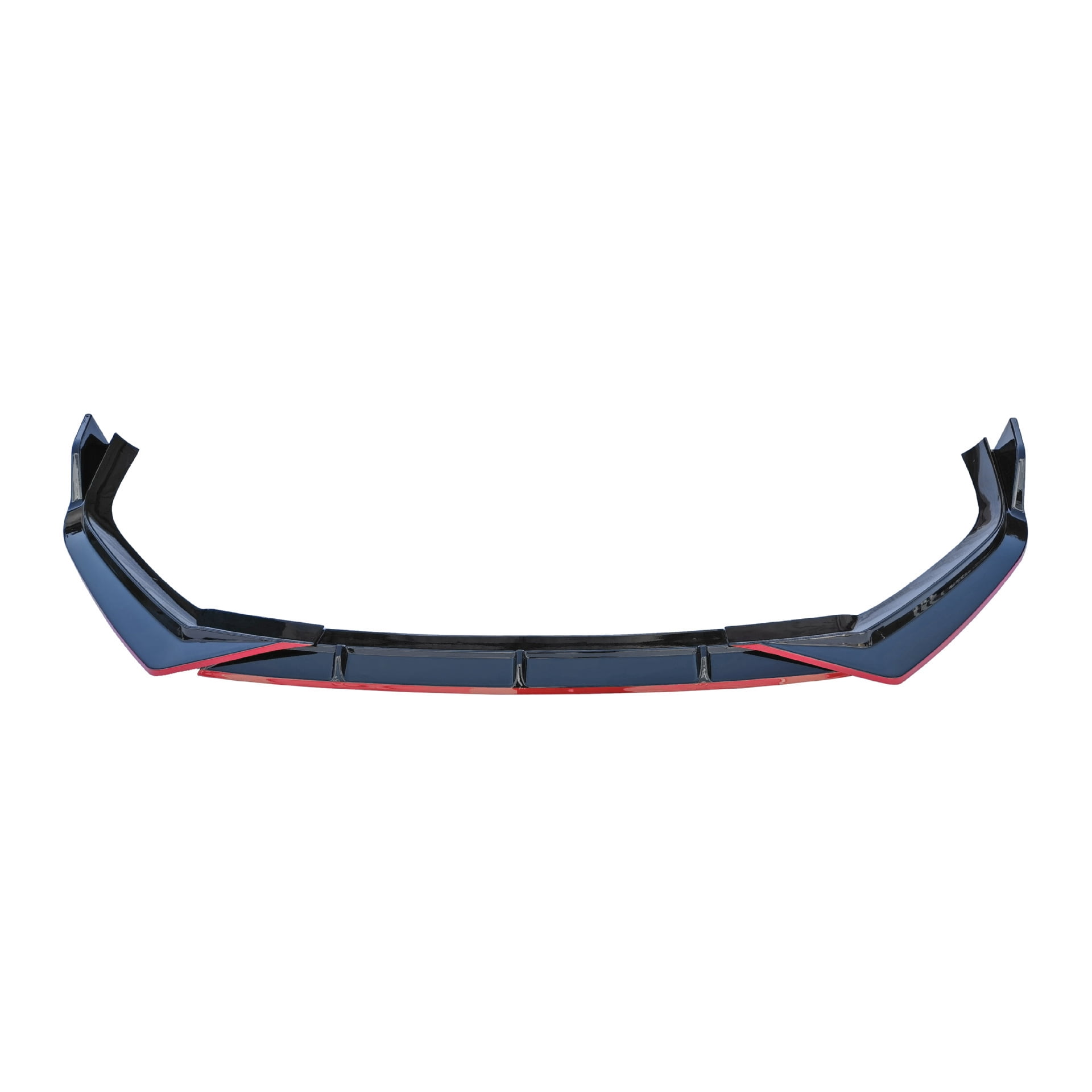 3pcs Set Front Bumper Lip for Honda CR-V CRV 6th 2023, Front Spoiler Diffuser Front Splitter Lip Body Kit Spoiler, Gloss Black Painted with Red Trim Painted