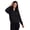 Black, variant on Active Women's Lightweight Luxe Athleisure Sweatshirt Zip Up Jacket