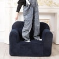thumbnail image 5 of Kids Snuggly-Soft Sherpa Chair, Cuddly Toddler Foam Chair for Boys and Girls, Dark Blue, 5 of 15