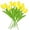 Yellow, variant on 10pcs Artificial Tulips Bouquet Fake Tulips Plastic Flowers Yellow Arrangement Wedding Home Décor Delicate Floral Centerpiece