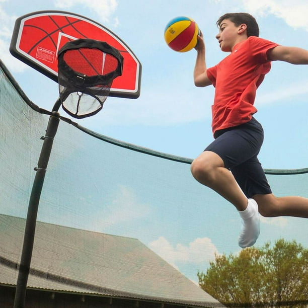Milageto Panier de Basket pour Trampoline Fixation de Trampoline  Accessoires de Trampoline Entraînement de Basket-Ball But de Basket-Ball  pour Jeu