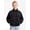 Black, variant on Girls Mock Neck Jacket, Sizes XS - XL