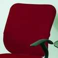 thumbnail image 3 of Funda para asiento de silla, suave, dividida, de elastano, impermeable, protector de respaldo rojo, 3 of 4