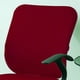 thumbnail image 3 of Funda de asiento de silla, poliéster, cuadrada, elástica, con división, lavable, suave, para comedor, oficina, decoración de muebles y sillas. rojo, 3 of 4