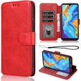 thumbnail image 1 of for Huawei P30 Lite Case Sturdy PU Leather Wallet Flip Case Magnetic Clasp with Cash Credit Card Slots Huawei P30 Lite Phone Case (Red), 1 of 8