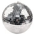 thumbnail image 3 of Bola Colgante de Discoteca con Espejo Plateado Anillo para Fiesta Efectos Luz, Escenario Club DecoracióN del Hogar (8 Pulgadas), 3 of 7