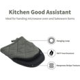thumbnail image 3 of Paquete de 2 guantes de horno pequeños resistentes al calor, soporte antideslizante para ollas de cocina, microondas y hornos, 3 of 5