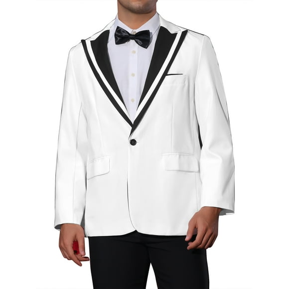 INSPIRE CHIC Sacos Deportivos Formales para Hombres Ajustados con Cuello de Color