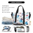 thumbnail image 4 of Travel Duffle Bag Cute Pirate Shark Whale Octopus Travel Tote Bags Carry on Luggage Waterproof Weekender Bags with Top Handle Adjustable Shoulde Strap for Travel Gym, 4 of 5