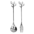 thumbnail image 2 of Cuchara del desierto, tenedor de acero inoxidable, cuchara para mezclar, juego de cuchara y tenedor de hoja, diseño a prueba de futuro, 2 of 8