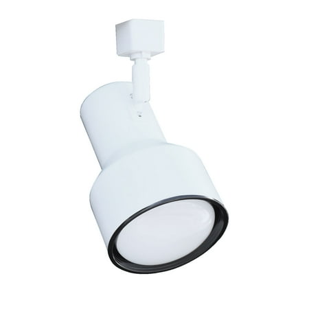 15 White Step Cylinder - NICOR Lighting 75-Watt Step Cylinder Directional Track Light, White (10305WH)