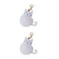 thumbnail image 4 of Qarigey Llavero de tacto , lindo y funcional para dueños de gatos, llavero de gato, llavero, los mejores regalos Blanco 2Conjunto, 4 of 6