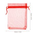 thumbnail image 4 of GOOHOCHY 100 bolsas de organza con cordón para regalos de boda, bolsas de organza para regalos de fiesta, 4 of 7