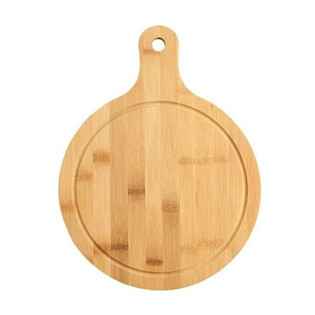 

Dasbsug Cutting Board Wood Bread Pizza Cheese Board Kitchen Durable Tools with Handle to Hang Saving Space Easy to Use Gift
