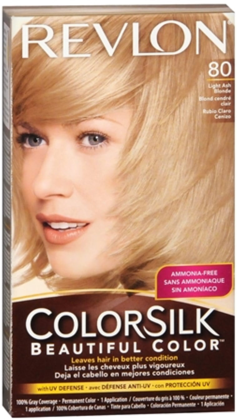 Revlon Colorsilk Hair Color 80 Light Ash Blonde 1 Each Pack Of 4 Walmart Com