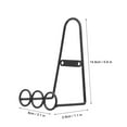 thumbnail image 2 of unbranded 4Ud Soportes De Metal Para Exhibición En Pared Para Platos Y Cuadros Color Negro, 2 of 8