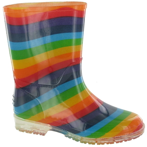 Cotswold PVC Kids Rainbow Welly/Little Girls Boots