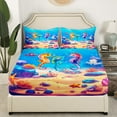 thumbnail image 3 of Erosebridal Marine Seahorse Sheet Set Twin,Ocean Animal Bedding Sets Twin Size,Teenager Bedroom Decor,Breathable,3pcs, 3 of 7