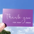 thumbnail image 6 of RXBC2011 Thank You for Your Purchase Cards Package Insert for Online Business, 100 Pack, Purple, 6 of 9