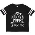 thumbnail image 3 of Inktastic Nanny and Poppy Love Me Granddaughter Boys or Girls Toddler T-Shirt, 3 of 5