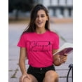 thumbnail image 2 of Breast Cancer Support Stronger Than Cancer Pink Ribbon Unisex Men's T-shirt, XL, Cyber Pink, 2 of 6