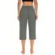 thumbnail image 4 of mfyjkho Pantalones Cortos Para Correr, Pantalones Cortos Con Bolsillos Y Cintura Elástica Lisa, Pantalones Casuales Elásticos Y Elegantes Para Primavera Y Verano Para Mujer. M, 4 of 9
