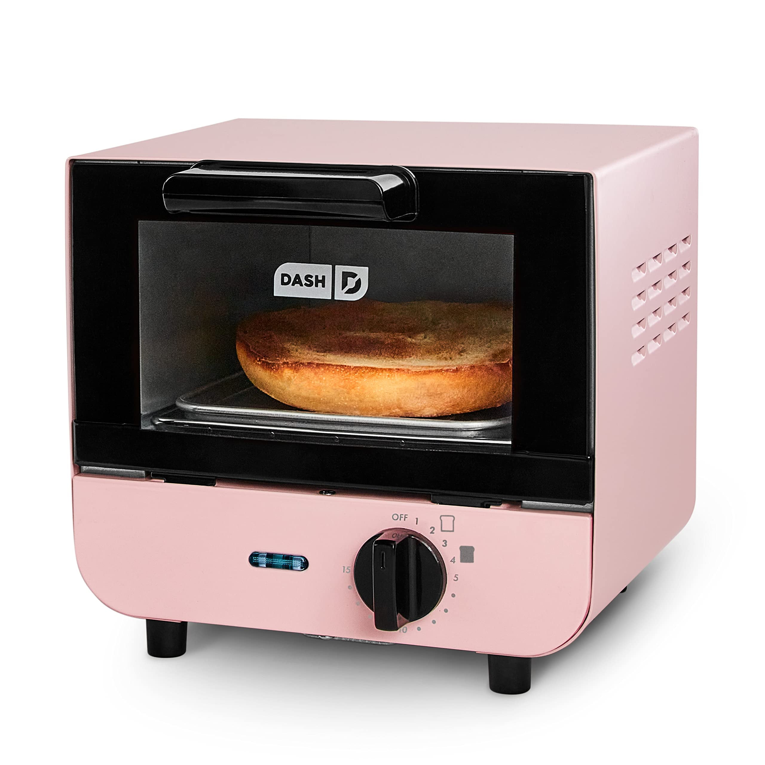 Dash Mini-Toaster-Ofen – Gelb, Mit Backblech & Rost – Für Toast, Pizza, Kekse & Mehr