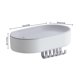 thumbnail image 3 of Advancent Estante de almacenamiento de esponja, soporte de plástico para baño, drenaje montado en la pared, organizador de cocina, estantes de Juegos de accesorios de baño Blanco, 3 of 6