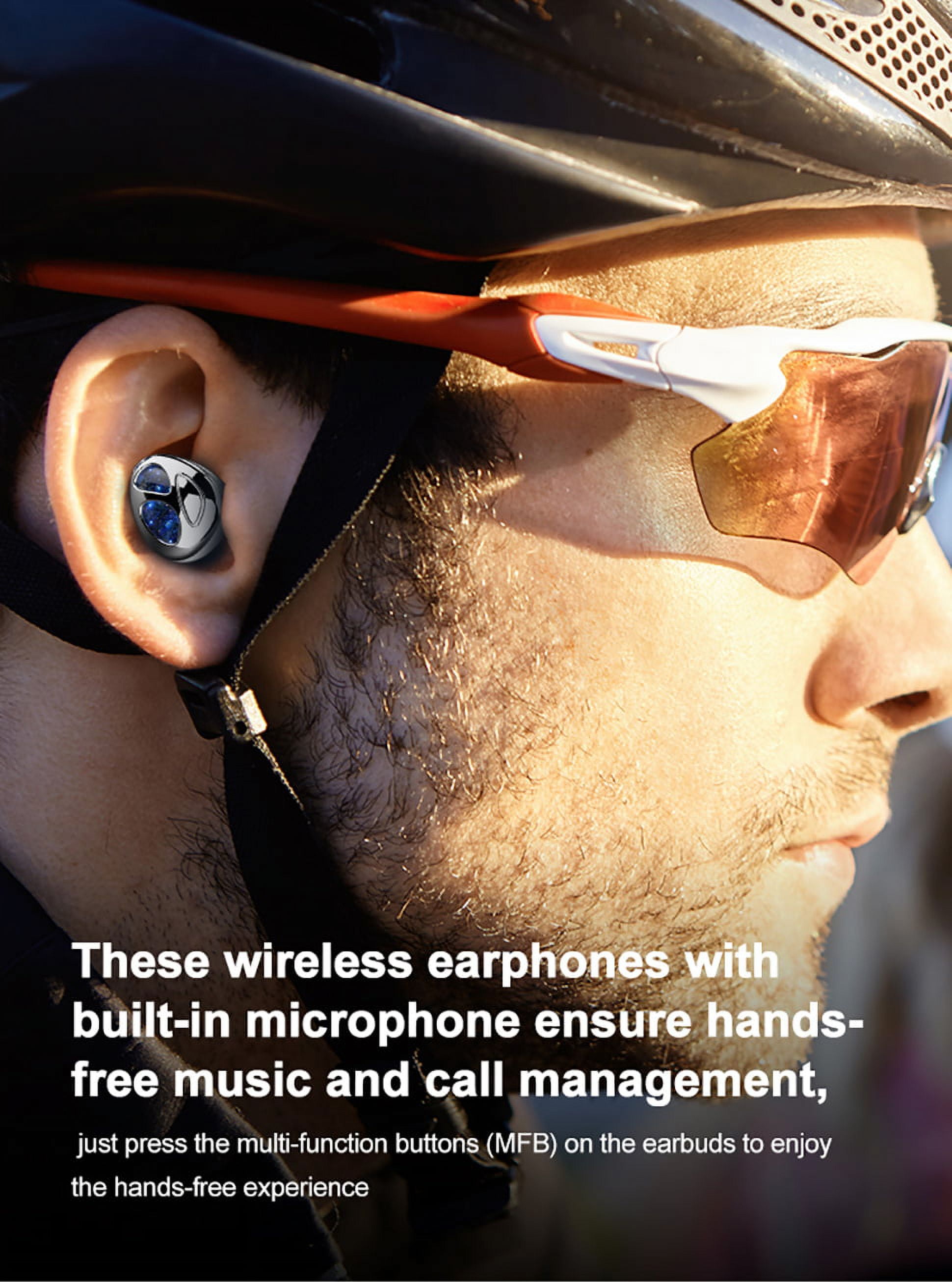 Wireless In-Ear Earbuds for Men Women,Bluetooth 5.0 Bass Boost TWS Earphones IPX5 Waterproof,32-Hour Play Time Smart Touch Headset Earbuds