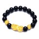 thumbnail image 1 of Pulsera de obsidiana natural con oro sintético Pixius for Wealth, 1 of 1