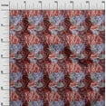 thumbnail image 2 of oneOone Cotton Flex Red Fabric Skins Animal Dress Material Fabric Print Fabric By The Yard 40 Inch Wide, 2 of 4