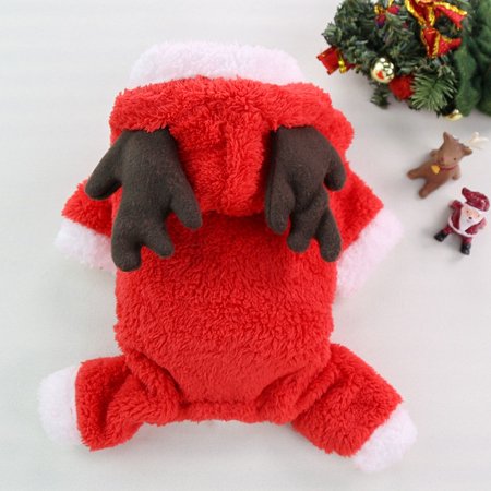 Cat Cotton Clothes Funny Autumn and Winter Old Man Elk Snow