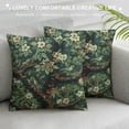 thumbnail image 3 of Qinduosi Home Furnishings Throw Pillow Covers Green Tree Farmhouse Couch Pillow Covers Boho Décor European Cushion Covers Bed &amp; Living Room Cozy Sofa Pillows Jacquard Woven Soft White, 3 of 5