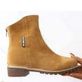 thumbnail image 6 of OKBOP Flats Shoes-Christmas Zipper Walking Shoes Women Hiking Boots Women Winter Warm Retro Wedge Womens Boots Clearance, 6 of 6