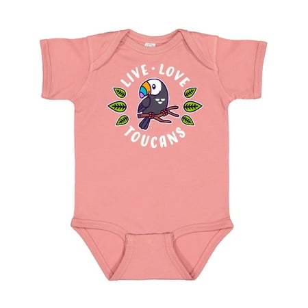 

Inktastic Live Love Toucans Gift Baby Boy or Baby Girl Bodysuit