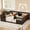 Espresso, variant on Bellemave Double Twin Size Floor Bed, Wood Montessori Bed Frame with High Fence Rails for 2, Easy Assembly Twin Platform Beds for Toddler Boys Girls, Espresso