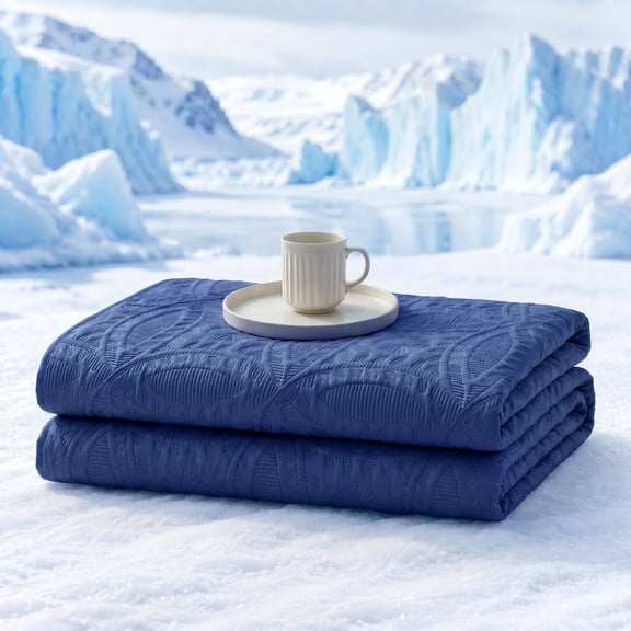 1 PC Cooling Summer Throw Blanket Lightweight Breathable Dual Sided Cooling Fabric Bed Blanket For Bedroom Sofa Office,Size:Blue Black-43.31"x62.99"
