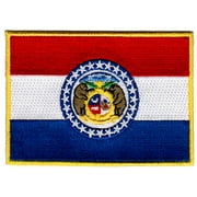 Missouri Embroidered Iron-On Flag Patch