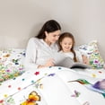 thumbnail image 5 of Castle Fairy Boys Girls Floral Hummingbird Twin Comforter Sets,Spring Garden Bedding Set, 5 of 8