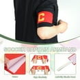 thumbnail image 3 of Banda de Capitán de Fútbol Uxcell, Banda Elástica Ajustable para Jugadores Antideslizante Púrpura, 3 of 7