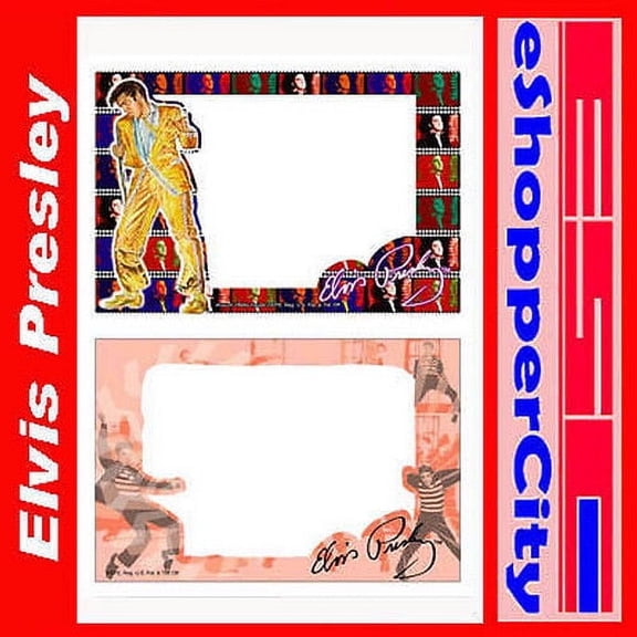 Elvis Presley Glass Picture Frame Set of 2 , 4x6 Photo Rock Star Pop Singer